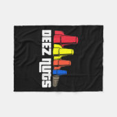 Deez Nuts elektricien voor mannen vrouwen Fleece Deken (Voorkant (Horizontaal))