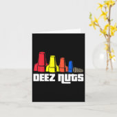 Deez Nuts elektricien voor mannen vrouwen geschenk Kaart (Gele Bloem)