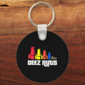 Deez Nuts elektricien voor mannen vrouwen geschenk Sleutelhanger (Voorkant)
