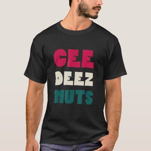 Deez Nuts Funny Meme Lover Kerstmis Pajama T-shirt (Voorkant)