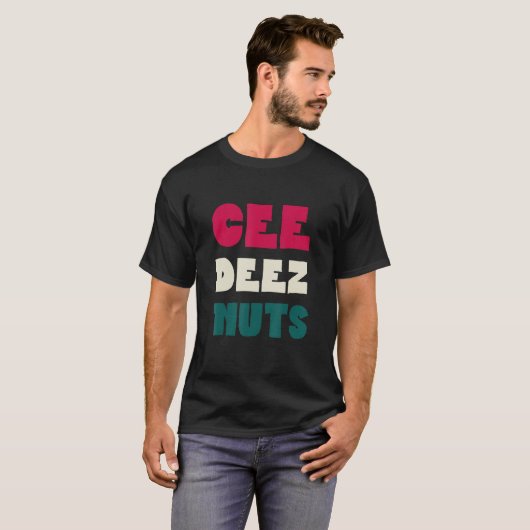 Deez Nuts Funny Meme Lover Kerstmis Pajama T-shirt (Voorkant volledig)