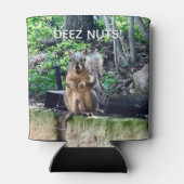 Deez Nuts Funny Squirrel Foto Adult Humor Blikjeskoeler (Achterkant)