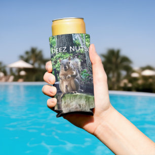 Deez Nuts Funny Squirrel Foto Adult Humor Seltzer Blikjeskoeler