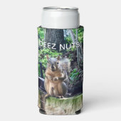 Deez Nuts Funny Squirrel Foto Adult Humor Seltzer Blikjeskoeler (Seltzer Voorkant)