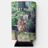 Deez Nuts Funny Squirrel Foto Adult Humor Seltzer Blikjeskoeler (Voorkant)