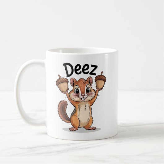 Deez Nuts Grappige Eekhoorn Koffiemok (Links)