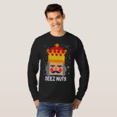 Deez Nuts Meme Nutkraker Funny KerstPajama X T-shirt (Voorkant volledig)