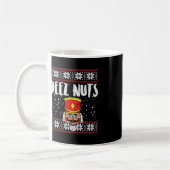 Deez Nuts Notenkraker Leuk Lelijk Kerst Meme Gift Koffiemok (Links)