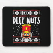 Deez Nuts Notenkraker Leuk Lelijk Kerst Meme Gift Muismat (Voorkant)