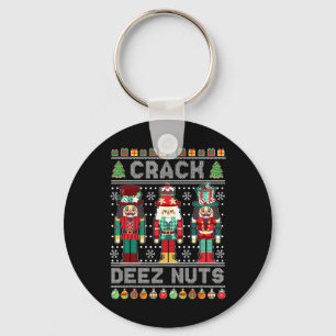 Deez Nuts Notenkraker Leuke Lelijke Kerstmis Sleutelhanger