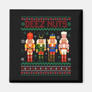 Deez Nuts Notenkraker Notennoot Shirt Funny Christ Magneet