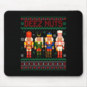 Deez Nuts Notenkraker Notennoot Shirt Funny Christ Muismat