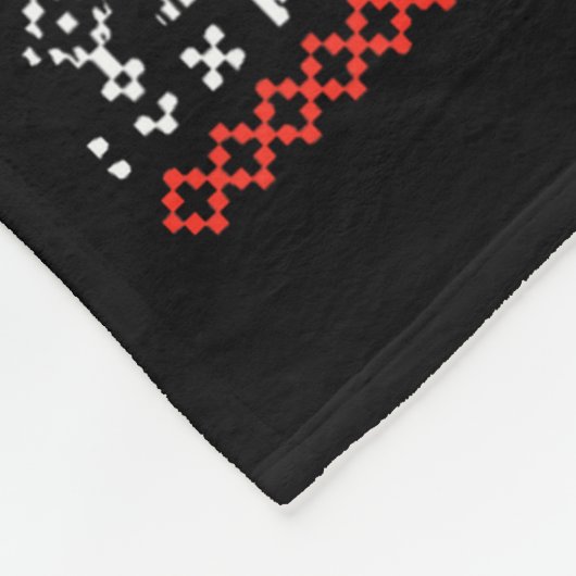 Deez Nuts Nutcracker Funny Ugly Christmas Sweater Fleece Deken (Hoek)