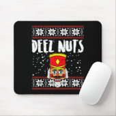 Deez Nuts Nutcracker Funny Ugly Christmas Sweater Muismat (Met muis)