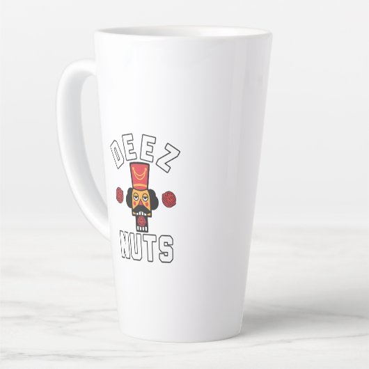 Deez Nuts Nutcracker Latte Mok (Linkerhoek)