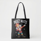 Deez Nuts Nutcracker Nut Funny Christmas  Tote Bag (Voorkant)