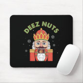 Deez Nuts Nutcracker Nut Men Women Fun Christmas P Muismat (Met muis)