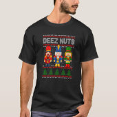Deez Nuts Nutcracker Shirt Men Women Funny Christm (Voorkant)