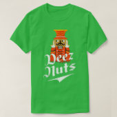 Deez Nuts Nutkraker Funny kerstpyjama's T-shirt (Design voorkant)