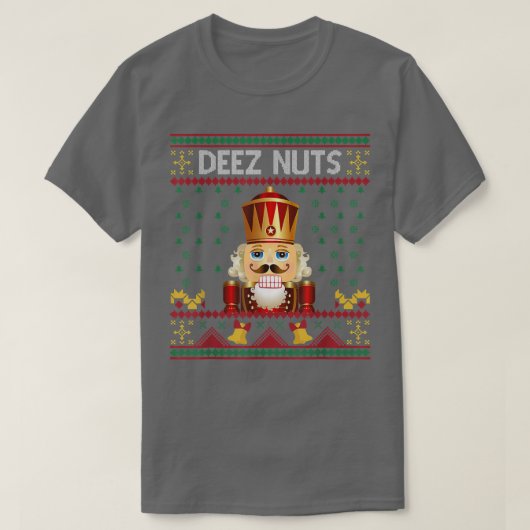 Deez Nuts Nutkraker Funny Ugly KerstSweater T-shirt (Design voorkant)