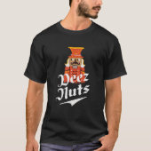 Deez Nuts Nutkraker Nut Funny Xmas Pajama T-shirt (Voorkant)