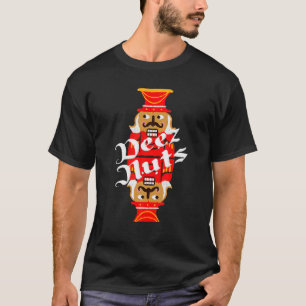 Deez Nuts Nutkraker Nut Mannen Vrouwen Funny Kerst T-shirt
