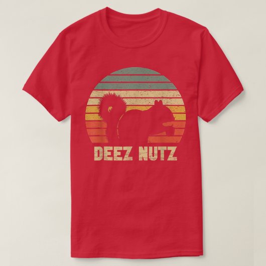 Deez Nuts Nutkraker Squirrel Deez Nutz Deezs Nut T-shirt (Design voorkant)