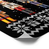 Deez Nuts Nutkraker Ugly KerstSweater Funny Poster (Hoek)