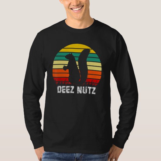 Deez Nuts Nutkraker Xmas Pajama Funny Squirrel Ch T-shirt (Voorkant)