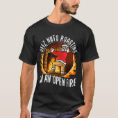 Deez Nuts Roasting On An Open Fire  T-shirt (Voorkant)