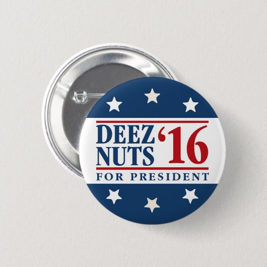 Deez Nuts voor President Ronde Button 5,7 Cm (Voorkant /achterkant)