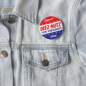 Deez Nuts voor President Ronde Button 5,7 Cm (In situ)