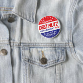 Deez Nuts voor President Ronde Button 5,7 Cm (In situ)