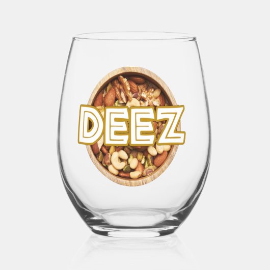 Deez Nuts Wijnglas Zonder Voet (Voorkant)