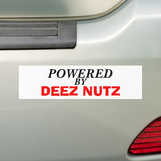 DEEZ NUTZ BUMPERSTICKER (Op auto)