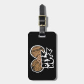 Deez Nutz Funny Illustratie Bagagelabel (Voorkant verticaal)