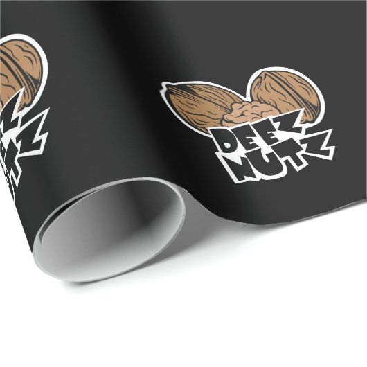 Deez Nutz Funny Illustratie Cadeaupapier (Rol Hoek)