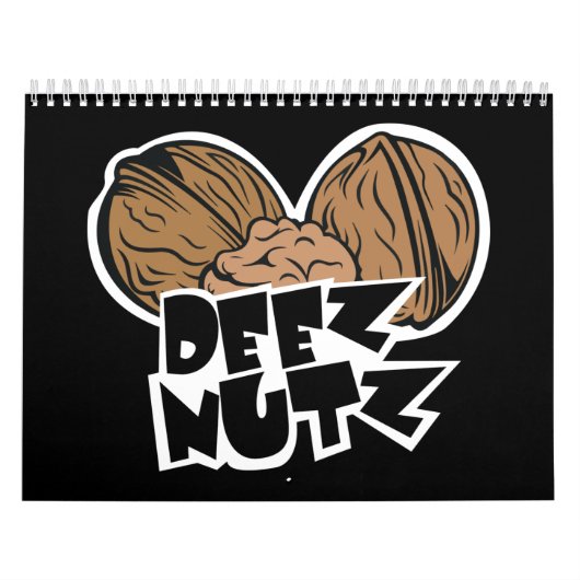 Deez Nutz Funny Illustratie Kalender (Hoes)