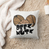 Deez Nutz Funny Illustratie Kussen (Deken)