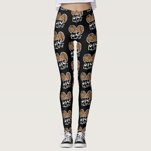 Deez Nutz Funny Illustratie Leggings (Voorkant)