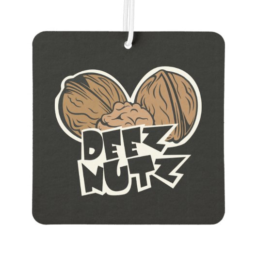 Deez Nutz Funny Illustratie Luchtverfrisser (Achterkant)