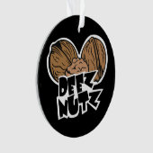 Deez Nutz Funny Illustratie Ornament (voorkant)