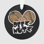 Deez Nutz Funny Illustratie Ornament (voorkant)