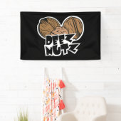 Deez Nutz Funny Illustratie Spandoek (Insitu)