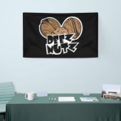 Deez Nutz Funny Illustratie Spandoek (Beurs)