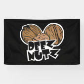 Deez Nutz Funny Illustratie Spandoek (Horizontaal)