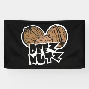 Deez Nutz Funny Illustratie Spandoek