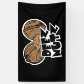 Deez Nutz Funny Illustratie Spandoek (Verticaal)