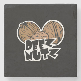 Deez Nutz Funny Illustratie Stenen Onderzetter