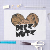 Deez Nutz Funny Illustratie Tissuepapier (Craft)